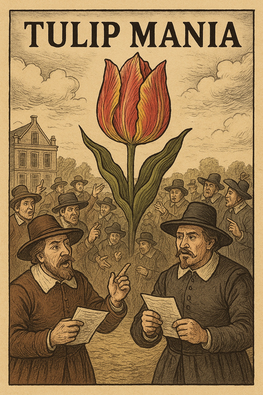 Dutch Tulip Mania First Market Bubble