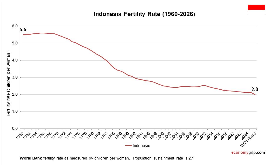 Indonesia Fertility Rate